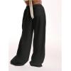 imageWomens Linen Pants Wide Leg Loose Cotton Swimsuit Coverups Summer Pants Beach Vacation OutfitsBlack