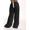 imageWomens Linen Pants Wide Leg Loose Cotton Swimsuit Coverups Summer Pants Beach Vacation OutfitsDeep Black