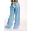imageWomens Linen Pants Wide Leg Loose Cotton Swimsuit Coverups Summer Pants Beach Vacation OutfitsLight Blue