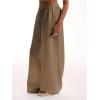 imageWomens Linen Pants Wide Leg Loose Cotton Swimsuit Coverups Summer Pants Beach Vacation OutfitsLight Khaki