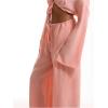 imageWomens Linen Pants Wide Leg Loose Cotton Swimsuit Coverups Summer Pants Beach Vacation OutfitsOrange