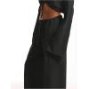 imageWomens Linen Pants Wide Leg Loose Cotton Swimsuit Coverups Summer Pants Beach Vacation OutfitsPure Black