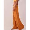 imageWomens Linen Pants Wide Leg Loose Cotton Swimsuit Coverups Summer Pants Beach Vacation OutfitsYellow