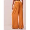 imageWomens Linen Pants Wide Leg Loose Cotton Swimsuit Coverups Summer Pants Beach Vacation OutfitsYellow