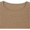 imageWomens Sheer Mesh Long Sleeve T Shirts Boat Neck Slim Fit Tee Tops Going Out See Through ShirtsKhaki