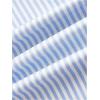 imageWomens Striped Print Drawstring Elastic Waist Shorts Casual Wide Leg Low Rise Summer Boxer ShortsBlue and White