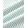 imageWomens Striped Print Drawstring Elastic Waist Shorts Casual Wide Leg Low Rise Summer Boxer ShortsGreen