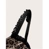 imageWomens Y2K Leopard Print Camisole Mesh Tops Streetwear Women Lace Trim Sleeveless Cami Shirts Clubwear Crop TopsYellow