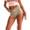 imageWomens Floral Lace Drop Waist Booty Shorts Skinny Y2k Summer Mini ShortsApricot
