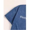 imageBoys Letter Print Graphic Tees Short Sleeve Vintage T Shirt Round Neck Summer Tops StreetwearBlue