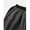 imageGirls 2 Pack Sweatpants Elastic Waist Wide Straight Leg Pants High Waisted Casual Baggy Jogger PantsGrey and Black