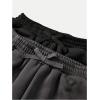 imageGirls 2 Pack Sweatpants Elastic Waist Wide Straight Leg Pants High Waisted Casual Baggy Jogger PantsGrey and Black