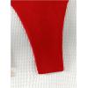 imageRoseSeeek Womens 2 Piece Swimsuit Halter Triangle Ruched High Cut Bathing Suit Thong Cheeky Bikini SetRed