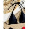 imageWomens 2 Pack High Cut Bikini Sets Halter Triangle String Thong Swimsuit Bathing SuitMulticolor