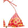 imageWomens 2 Piece Boho Bikini Sets Halter Tie Back Triangle Swimsuit Bathing SuitOrange