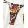 imageWomens 2 Piece Leopard Animal Print Bikini Sets Halter Tie String Swimsuits High Cut Sexy Bathing SuitsLeopard Multicolor