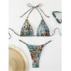 imageWomens 2 Piece Leopard Animal Print Bikini Sets Halter Tie String Swimsuits High Cut Sexy Bathing SuitsMulticolor
