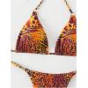 imageWomens 2 Piece Leopard Animal Print Bikini Sets Halter Tie String Swimsuits High Cut Sexy Bathing SuitsOrange Leopard