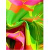 imageWomens 2 Piece Leopard Floral Bathing Suit Wireless Triangle Swimsuit High Waisted Bikini SetsOrange and Green
