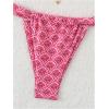 imageWomens 2 Piece Leopard Floral Bathing Suit Wireless Triangle Swimsuit High Waisted Bikini SetsPink