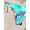 imageWomens 2 Piece Leopard Floral Bikini Sets Halter Triangle String Bathing Suit Starfish Metal SwimsuitsBlue