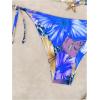 imageWomens 2 Piece Leopard Floral Bikini Sets Halter Triangle String Bathing Suit Starfish Metal SwimsuitsBlue Leopard