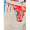 imageWomens 2 Piece Leopard Floral Bikini Sets Halter Triangle String Bathing Suit Starfish Metal SwimsuitsBlue Red