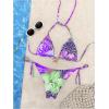 imageWomens 2 Piece Leopard Floral Bikini Sets Halter Triangle String Bathing Suit Starfish Metal SwimsuitsPurple Green