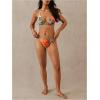 imageWomens 2 Piece Leopard Floral Bikini Sets Ring Triangle Halter Bathing Suit Tie Back SwimsuitOrange Multicolor