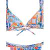 imageWomens 2 Piece Tropical Graphic Bathing Suit Tie Backless Triangle Swimsuit Cute BikiniMulticolor