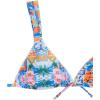 imageWomens 2 Piece Tropical Graphic Bathing Suit Tie Backless Triangle Swimsuit Cute BikiniMulticolor