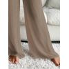 imageWomens Cover Up Beach Pants Tie Front Mesh Wide Leg Loose Bathing Suit Beach Cover Up PantsBrown