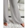 imageWomens Cover Up Beach Pants Tie Front Mesh Wide Leg Loose Bathing Suit Beach Cover Up PantsLight Grey