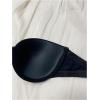 imageWomens Front Closure Strapless Underwire Bras Push Up Bandeau Bra Tube TopsPlain Black