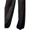 imageWomens Sheer Mesh Tie Front Bathing Suit Cover Up Pants Wide Leg Loose Swimsuit Cover Up Beach PantsBlack