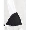 imageWomens Two Piece Swimsuits Frill Trim Tie Front Bathing Suit Wide Straps High Cut Sleeveless Bikini SetsBlack and White