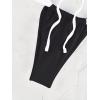 imageWomens Two Piece Swimsuits Frill Trim Tie Front Bathing Suit Wide Straps High Cut Sleeveless Bikini SetsBlack and White