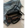 imageWomens Y2K Leopard Print Lace Up Satchel Handbag Zipper Double Handle Mini Shoulder BagBlack