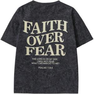 imageBoys Letter Print Graphic Tees Short Sleeve Vintage T Shirt Round Neck Summer Tops StreetwearGrey