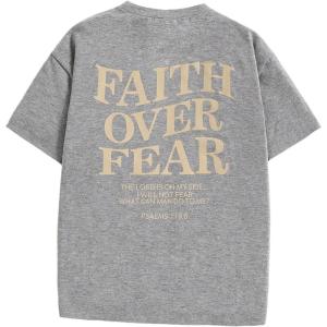 imageBoys Letter Print Graphic Tees Short Sleeve Vintage T Shirt Round Neck Summer Tops StreetwearLight Grey