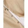 imageBoys 2 Piece Beach Vacation Textured Linen Outfit Short Sleeve Button Down Shirt Top and Shorts Summer SetBeige