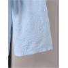 imageBoys 2 Piece Beach Vacation Textured Linen Outfit Short Sleeve Button Down Shirt Top and Shorts Summer SetLight Blue