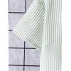 imageBoys 2 Piece Beach Vacation Textured Linen Outfit Short Sleeve Button Down Shirt Top and Shorts Summer SetLight Green