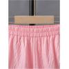 imageBoys 2 Piece Beach Vacation Textured Linen Outfit Short Sleeve Button Down Shirt Top and Shorts Summer SetLight Pink
