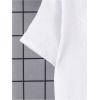 imageBoys 2 Piece Beach Vacation Textured Linen Outfit Short Sleeve Button Down Shirt Top and Shorts Summer SetPure White