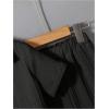 imageBoys 2 Piece Outfits Textured Button Down Short Sleeve Collar Shirts Tops and Elastic Waisted PantsBlack