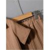 imageBoys 2 Piece Outfits Textured Button Down Short Sleeve Collar Shirts Tops and Elastic Waisted PantsBrown