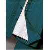 imageBoys 2 Piece Outfits Textured Button Down Short Sleeve Collar Shirts Tops and Elastic Waisted PantsDark Green