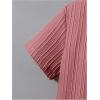 imageBoys 2 Piece Outfits Textured Button Down Short Sleeve Collar Shirts Tops and Elastic Waisted PantsLight Pink
