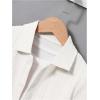 imageBoys 2 Piece Outfits Textured Button Down Short Sleeve Collar Shirts Tops and Elastic Waisted PantsWhite